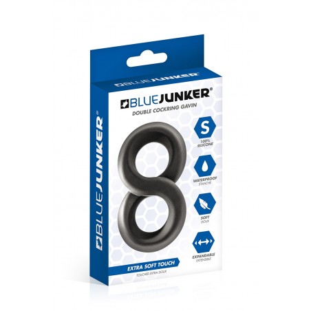Double cockring en 8 - Blue Junker